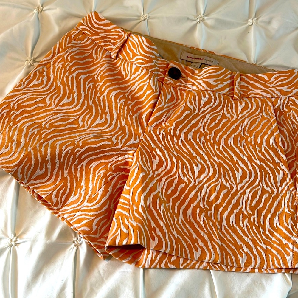 Banana Republic Heritage Zebra Shorts Size 0
